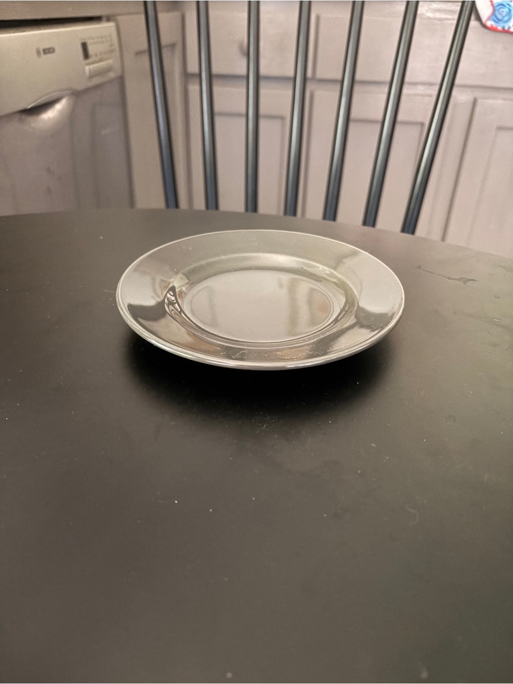 4 Restoration Hardware charcoal gray bread and butter/dessert plates